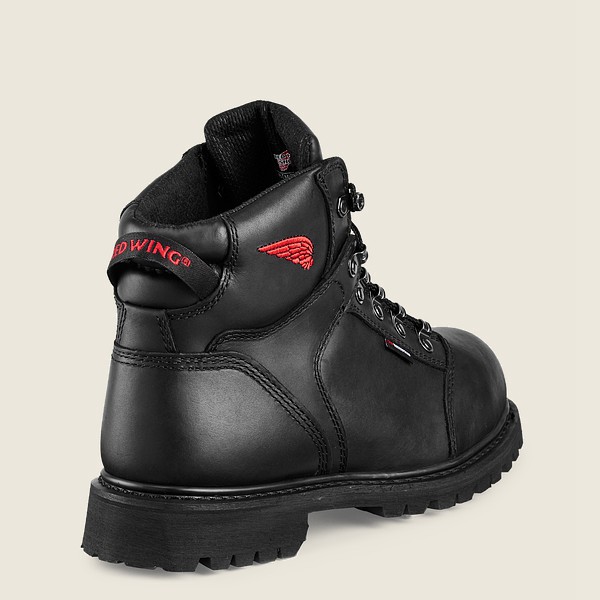 Red Wing Mens Truwelt - 6-inch Waterproof Toe - Safety Boots Black - 6473MFVKB